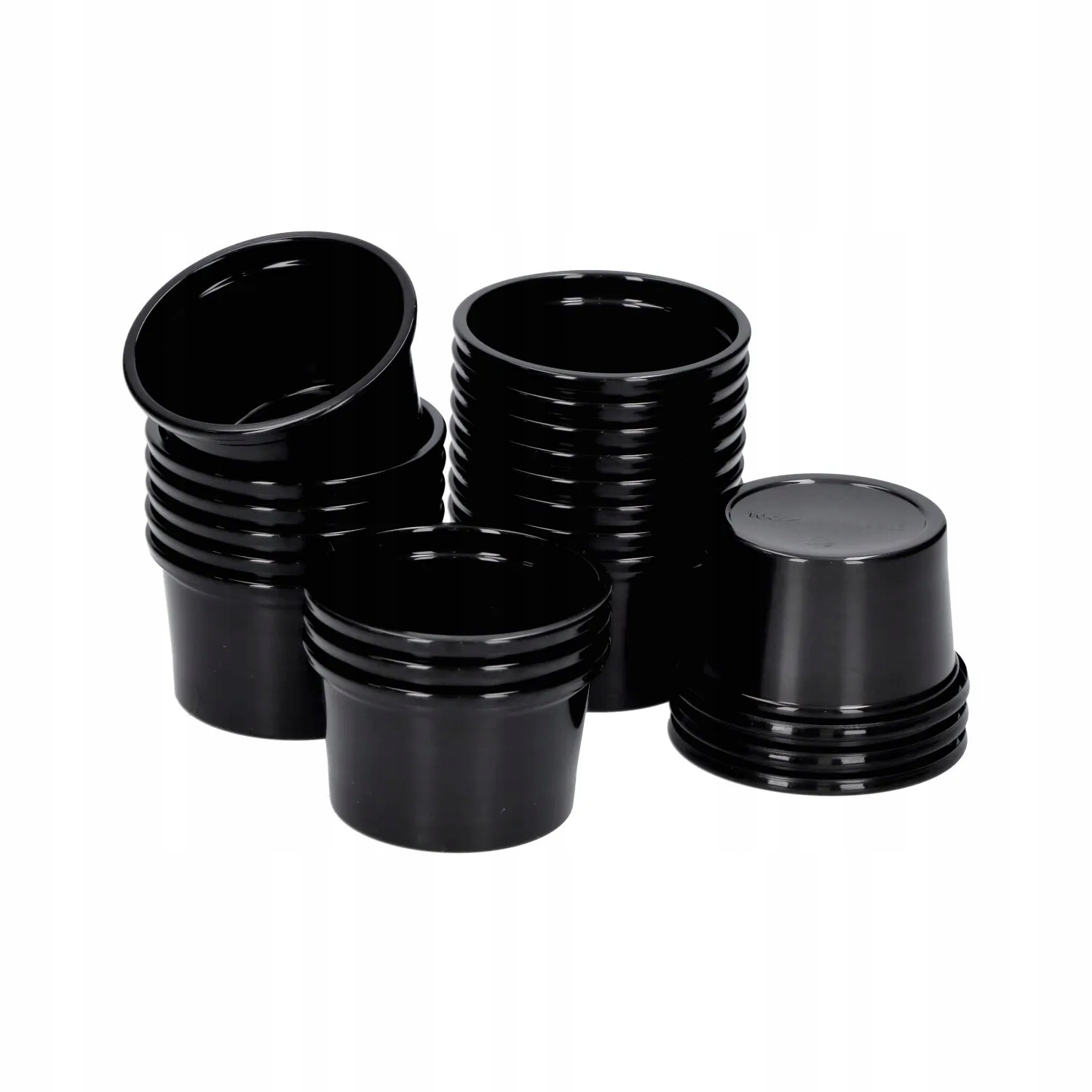 Sosjerki pp czarne pojemnik dressingowy 30ml 50szt