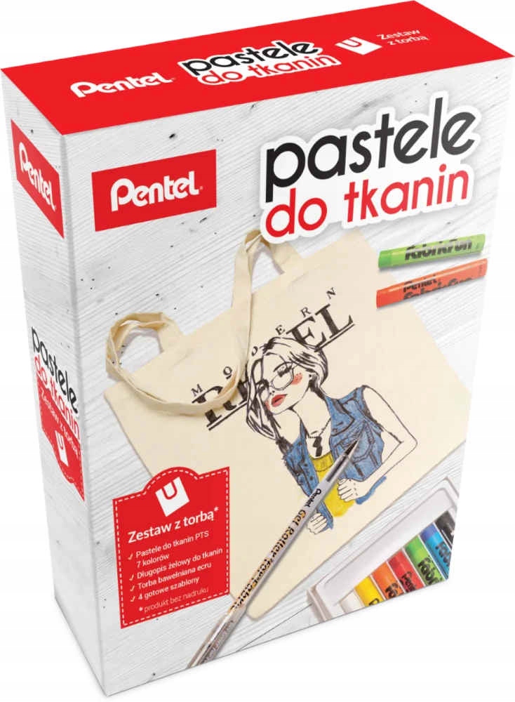 

Pastele do tkanin Pentel Torba