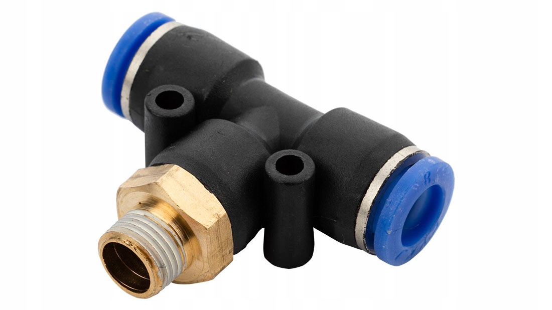 

Złączka wtykowa trójnik na wąż 8mm gwint 1/8 Typ T