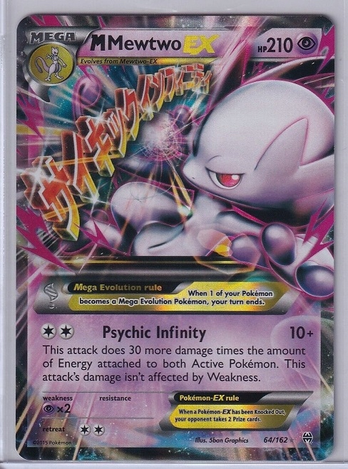 Karta Pokemon TCG M Mewtwo EX (64/162) Mega Evolution