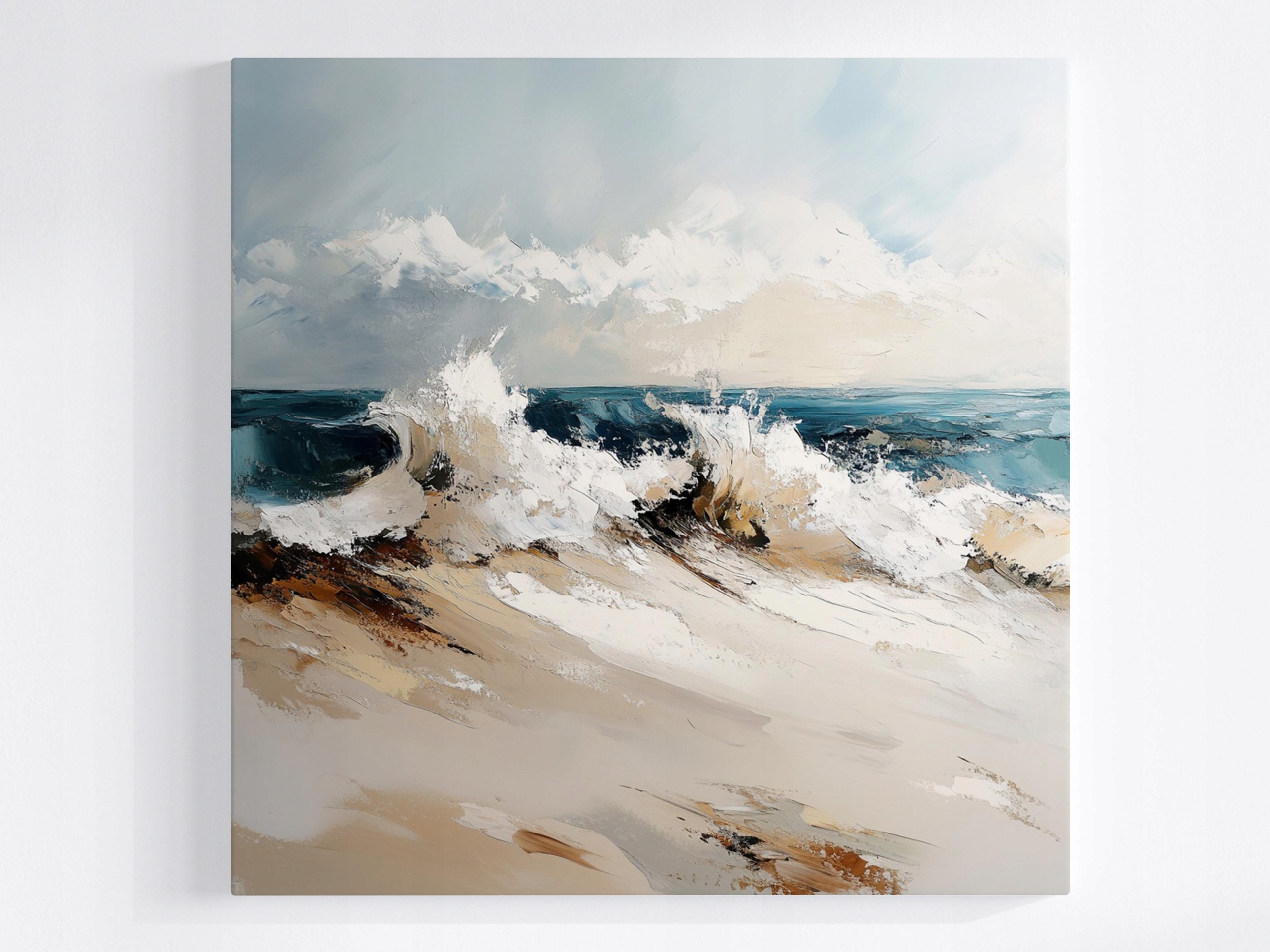 Obraz Na Plátně Canvas Námořnická Krajina Moře Voda Vlny Bouře 60x60