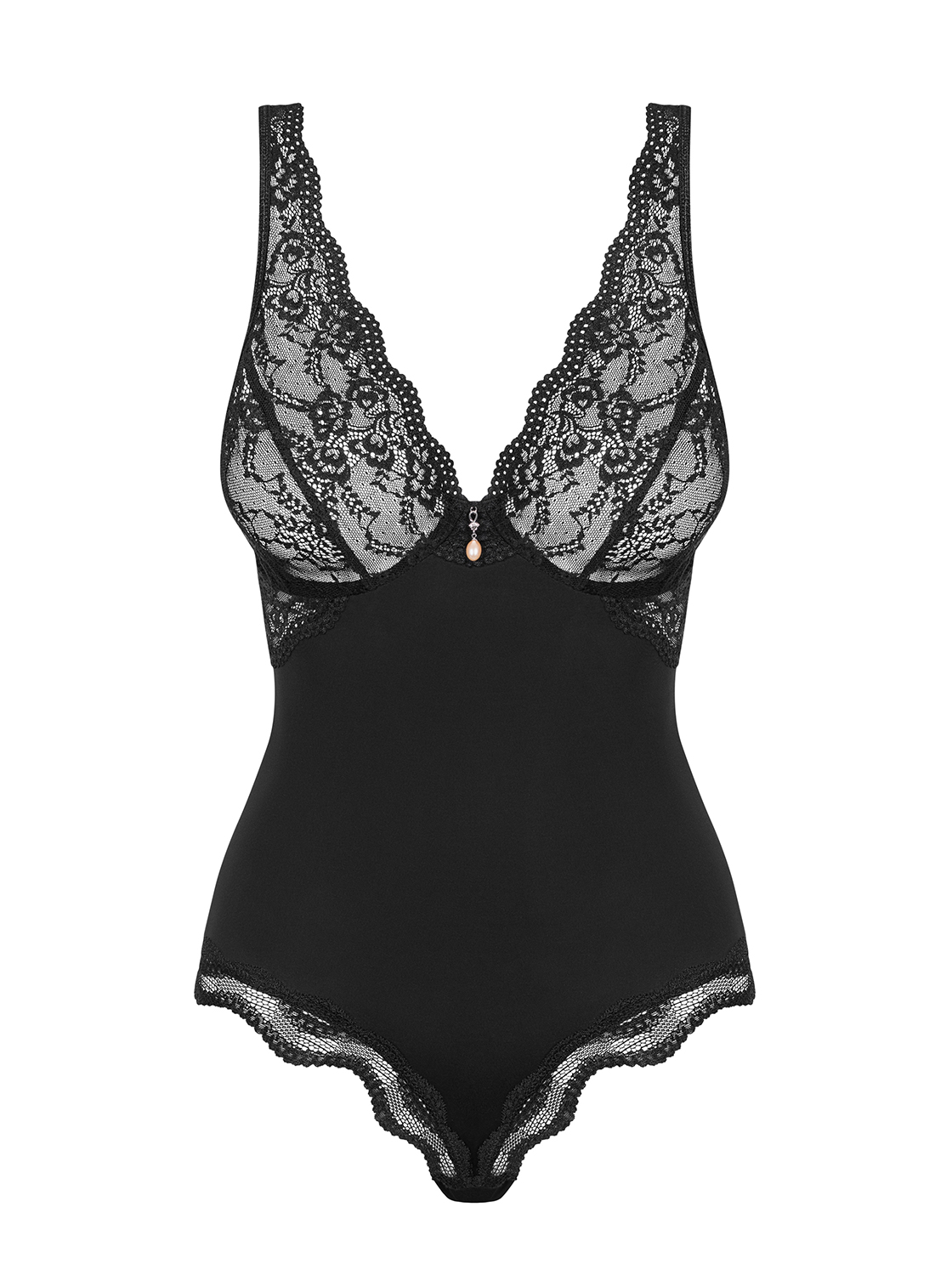 Obsessive koronkowe body plus size+ piórka gratis! Kolor czarny