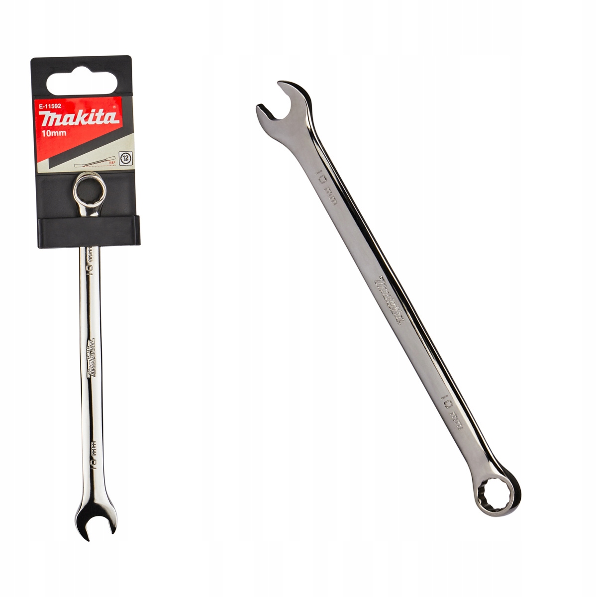 Makita Klucz płasko-oczkowy 10 mm chromowany mocny solidny E-11592