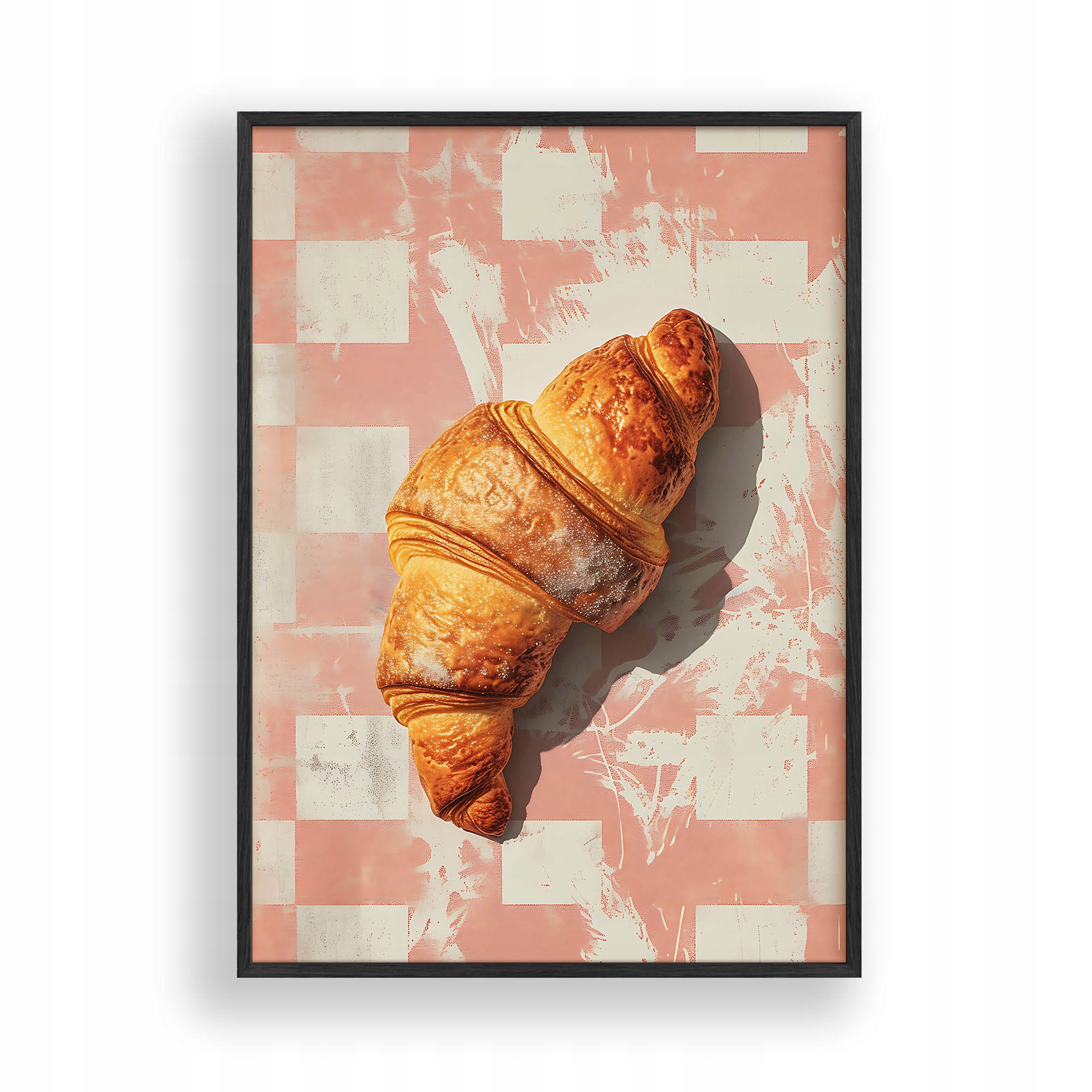 Obraz Croissant Plakát Rámeček Dřevěný Černý 30x42 cm