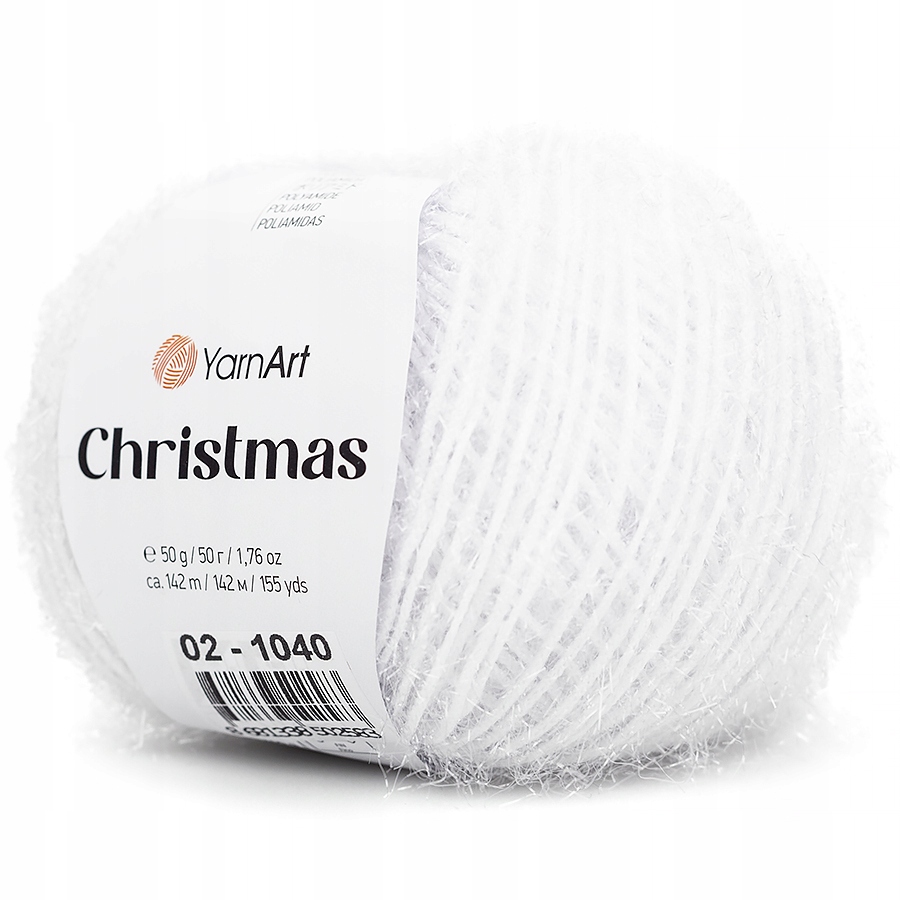 Włóczka Ozdobna YarnArt Christmas Biały 02