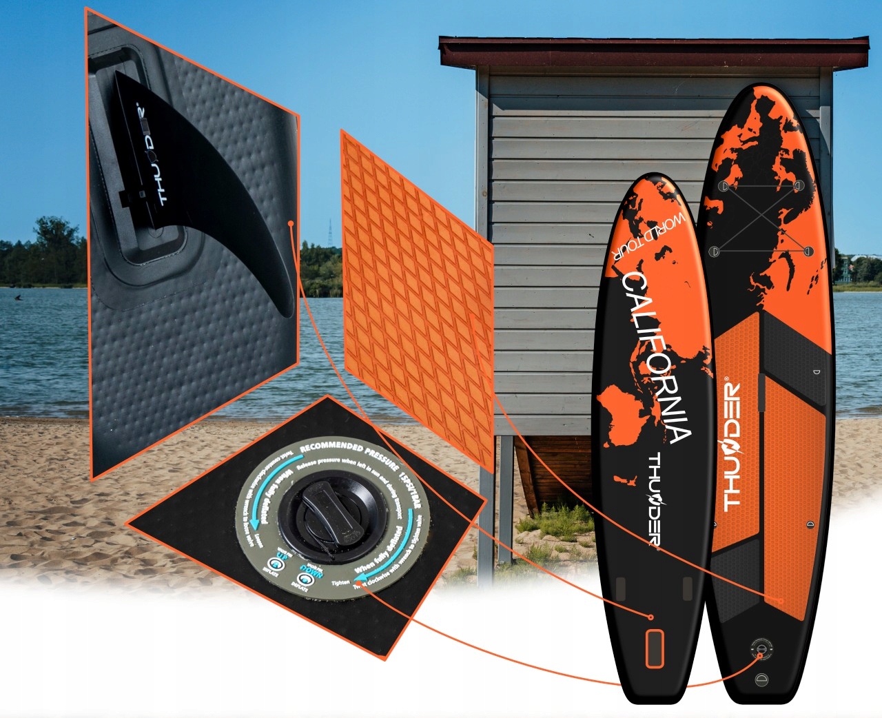 Zestaw PADDLE Nadmuchiwana z Wiosłem Model EARTH