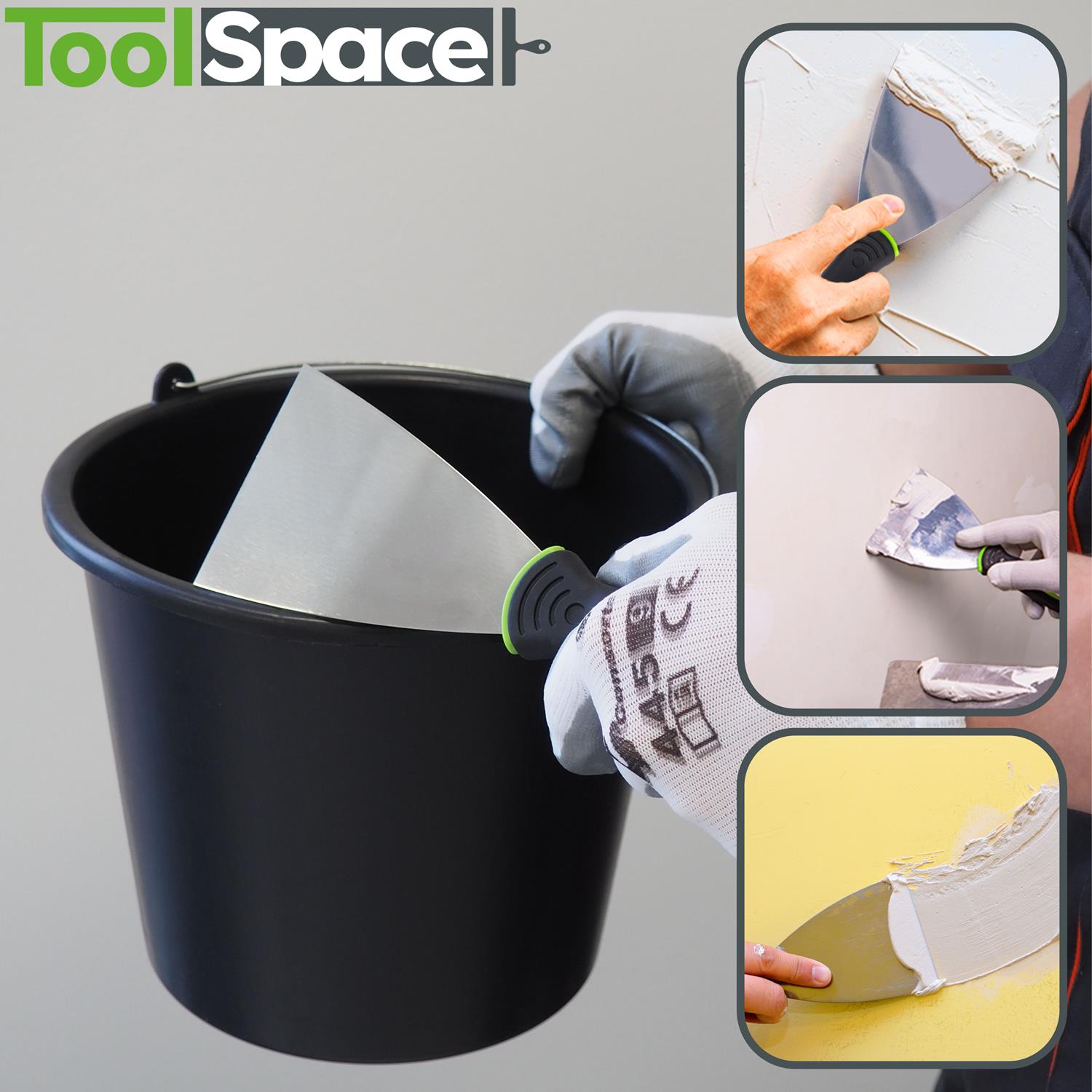 SZPACHELKA NIERDZEWNA, UCHWYT GUMA 80 mm Marka Gold tools