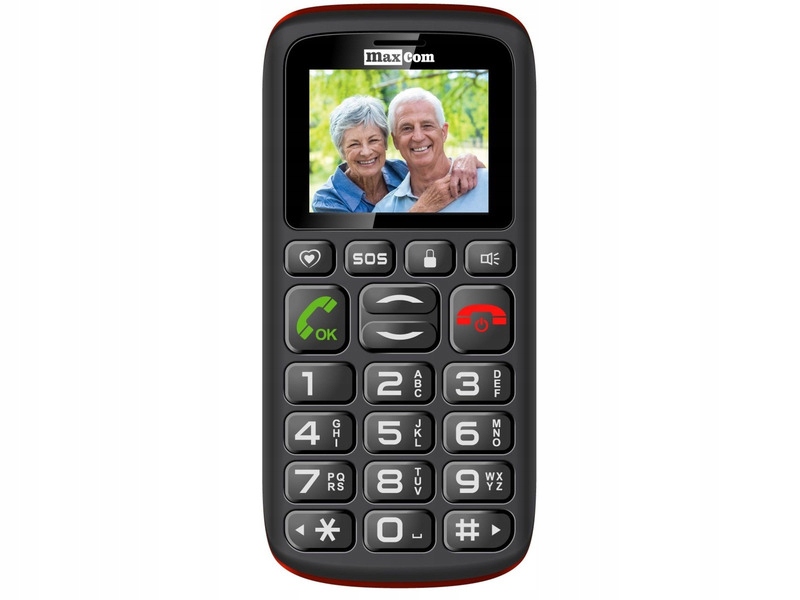 Telefon Maxcom MM428 Czarny Light