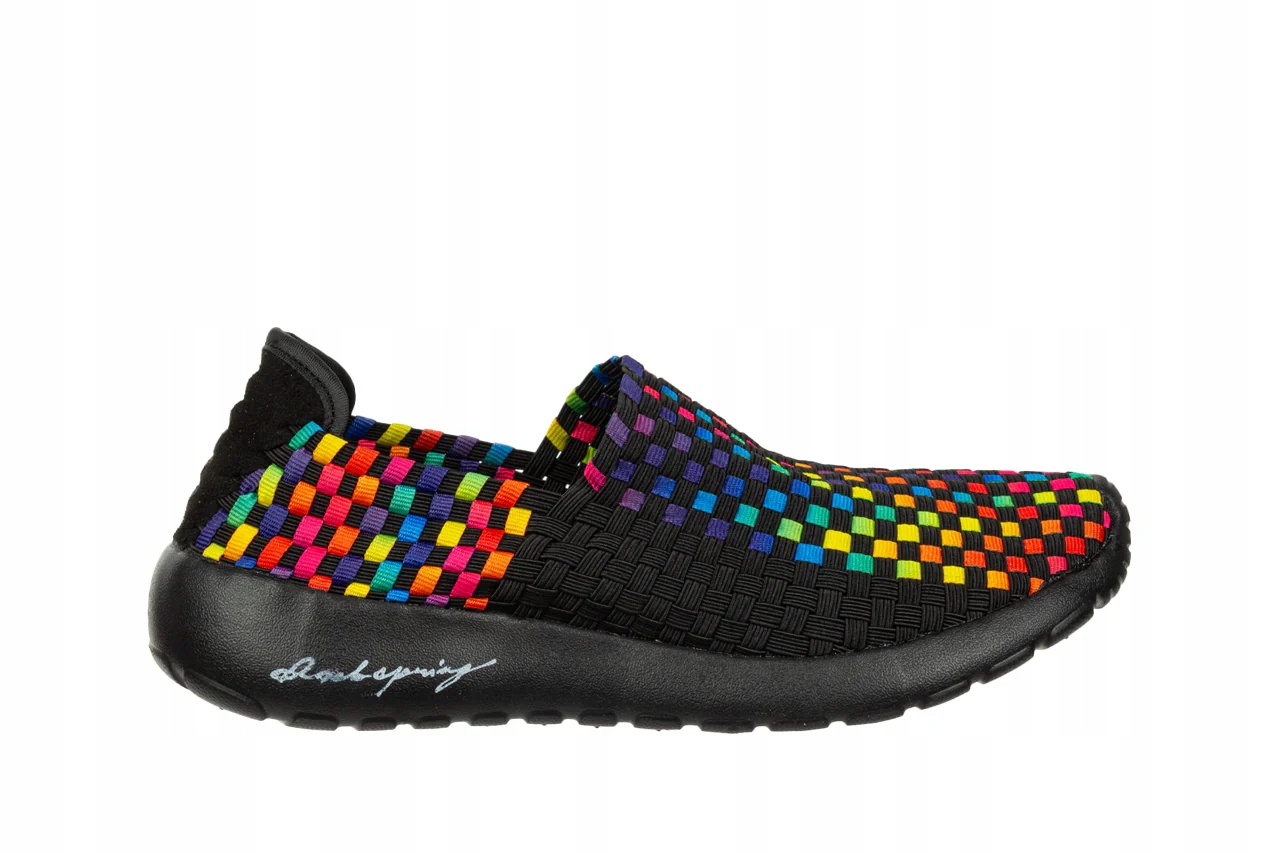 Dámské barevné nazouvací polobotky Rock Samba Black Rainbow vel. 38