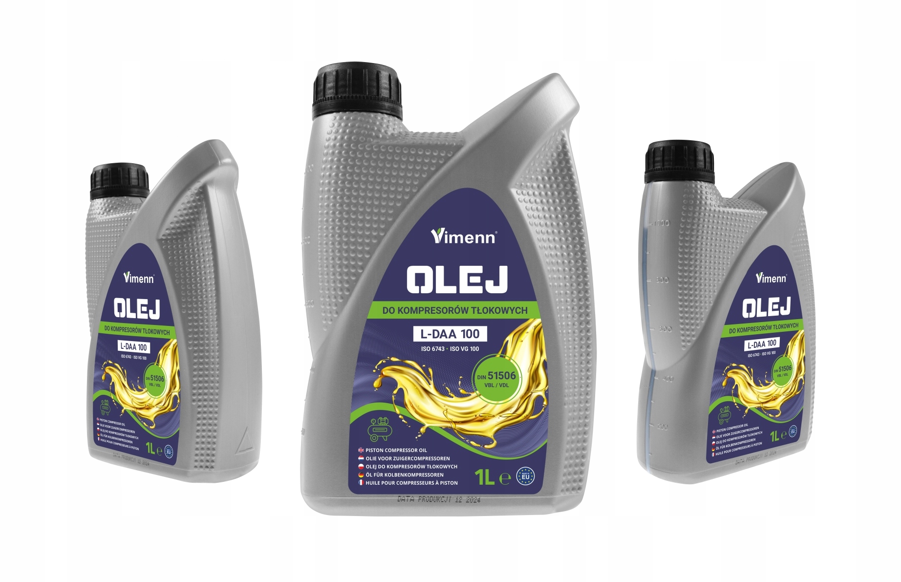 Olej Do Kompresorów Sprężarek Tłokowych Mineralny VDL L-daa 100 1L Vimenn