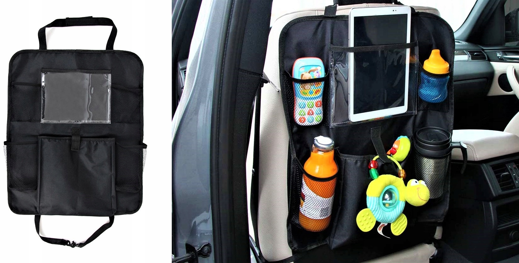 ОРГАНАЙЗЕР ПРОТЕКТОР НА ЗАДНЮЮ ЧАСТЬ СИДЕНЬЯ, С КАРМАНАМИ