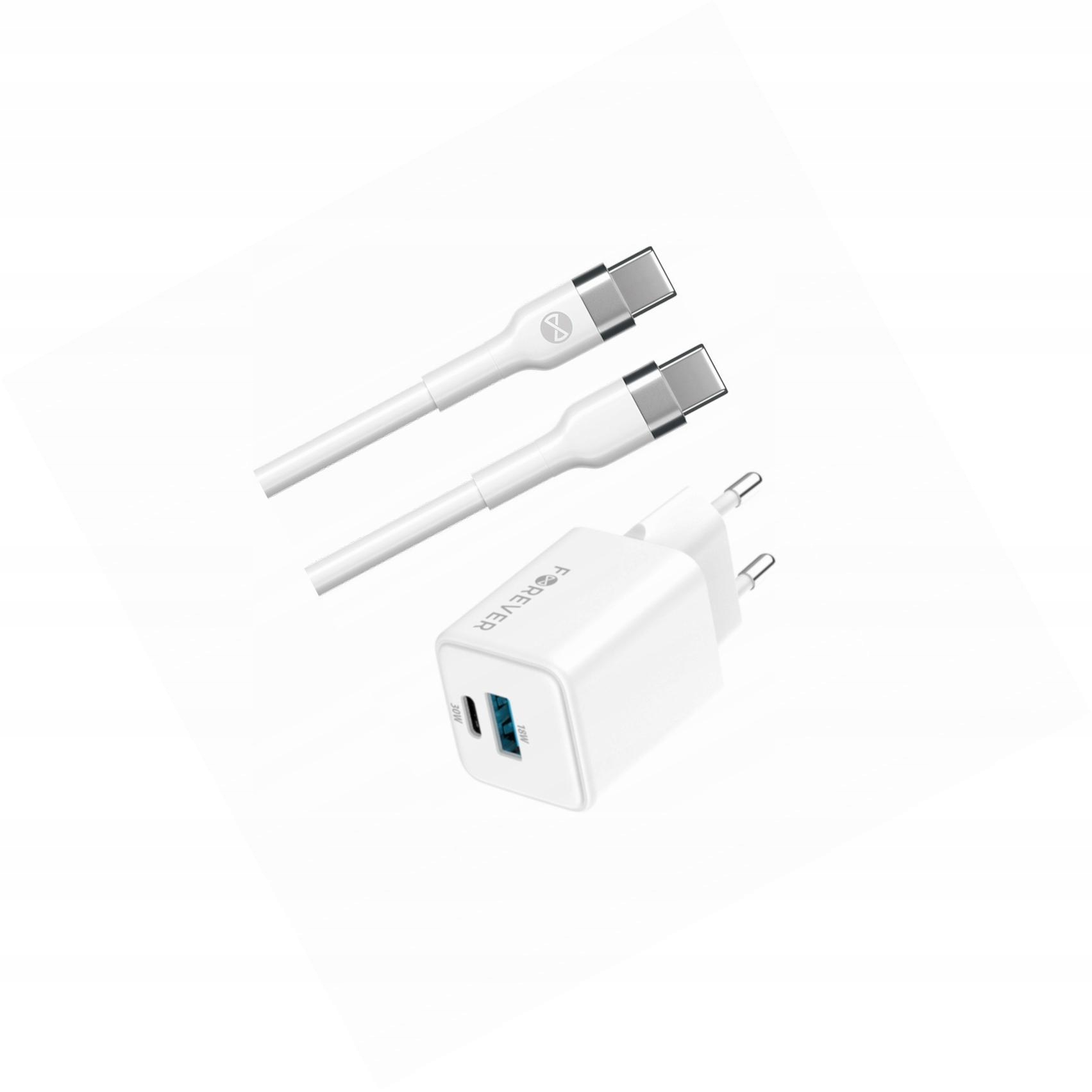 Szybka ładowarka GaN 30W 2 wejścia długim z kablem 2m do Oppo A58 5G