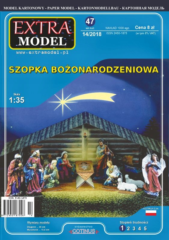 Extra Model Karácsonyi betlehem ragasztáshoz Modell EM47
