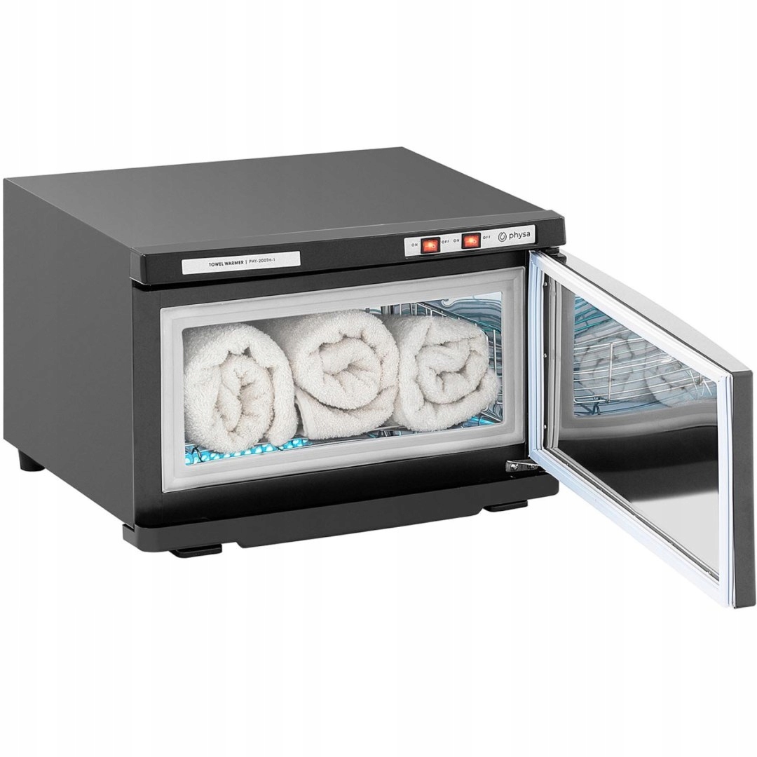 Podgrzewacz do ręczników ze sterylizacją UV 16 l 230 W czarny Szerokość urządzenia 35 cm