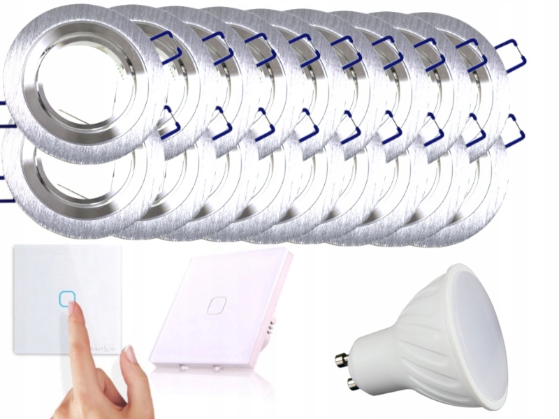 Sada Halogenové Led svítidlo 18x Vypínač +Žárovky