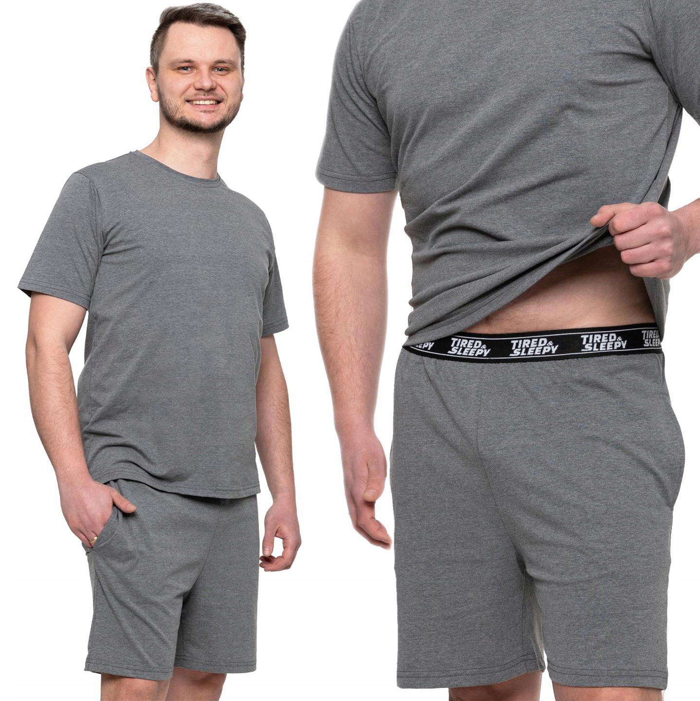 Pánské Pyžamo Moraj Letní bavlněné s krátkým rukávem a šortkami M