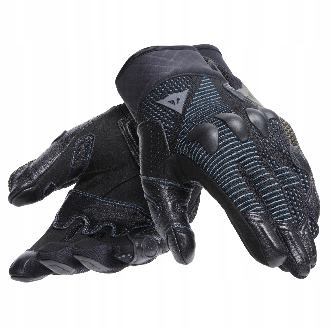 Krátke dámske motocyklové rukavice Dainese Unruly Ergo-Tek Čierne/Nebeské