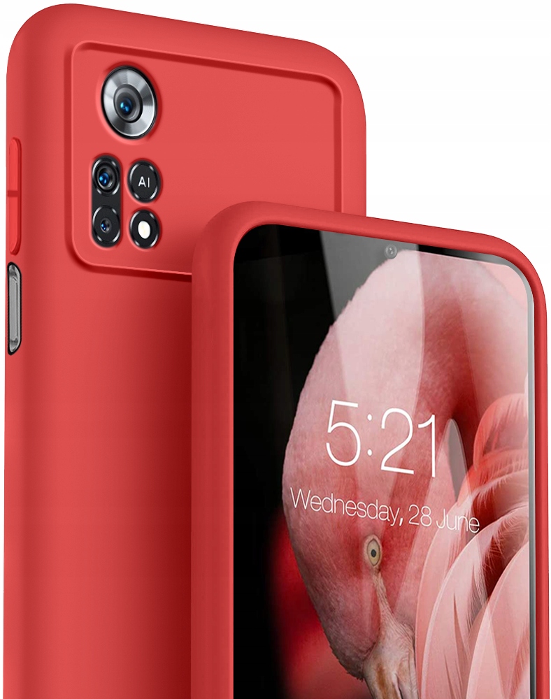 

Etui Case Silicone +Szkło do Xiaomi Poco X4 Pro 5G