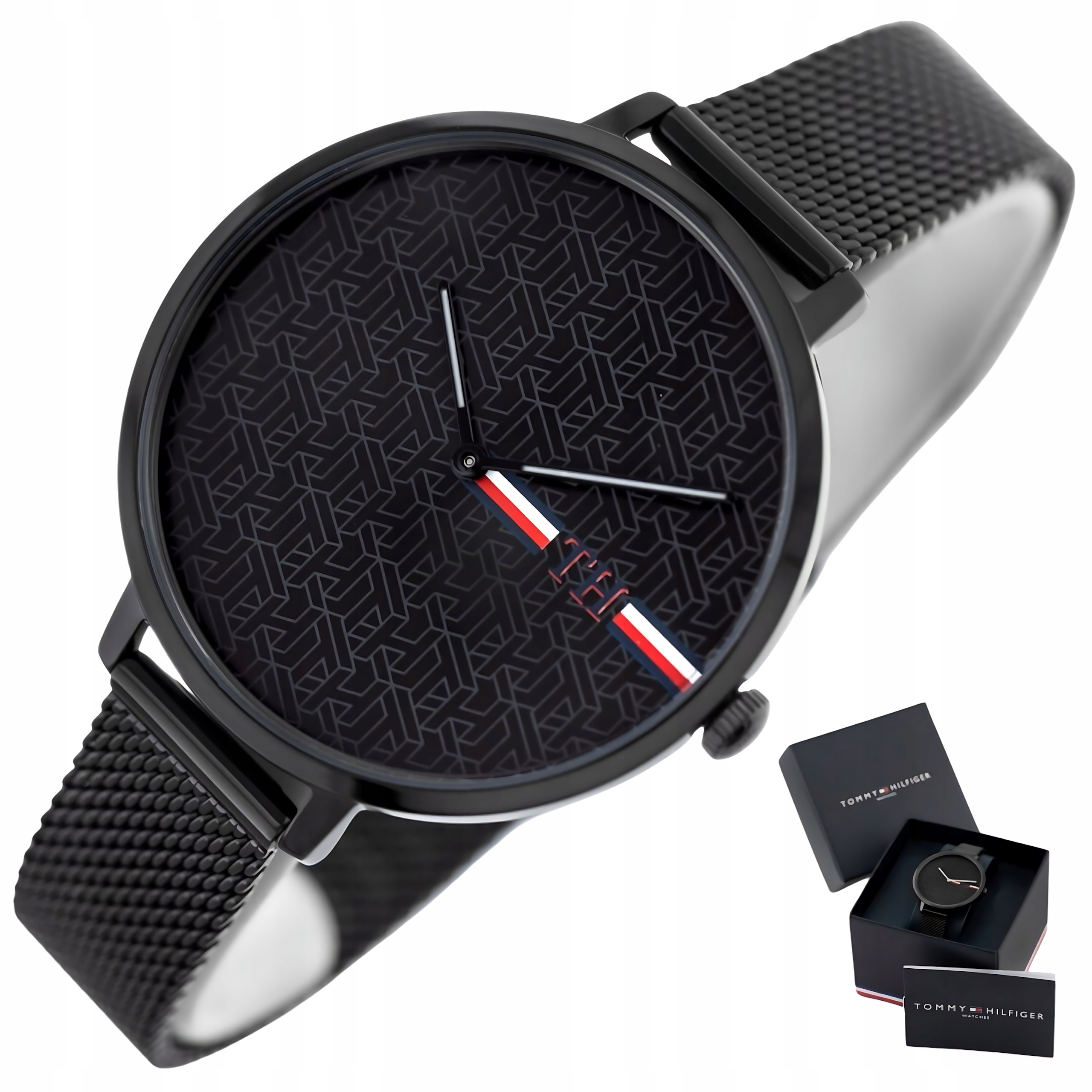 Dámské hodinky Tommy Hilfiger 1782160 Alexa Černé Slim Mesh Vodotěsné