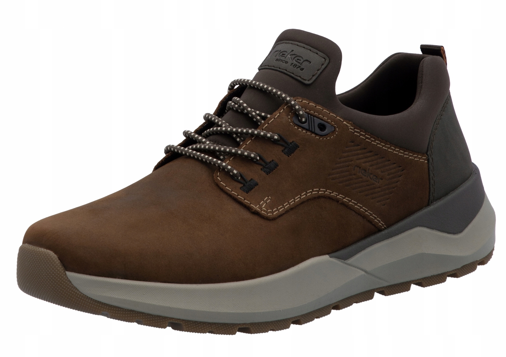 Rieker 06050-22 vel.42 hnědé kožené pánské polobotky Tuhost H