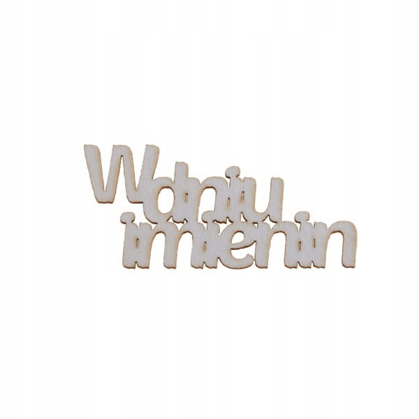 15 szt. napis W Dniu Imienin na imieniny