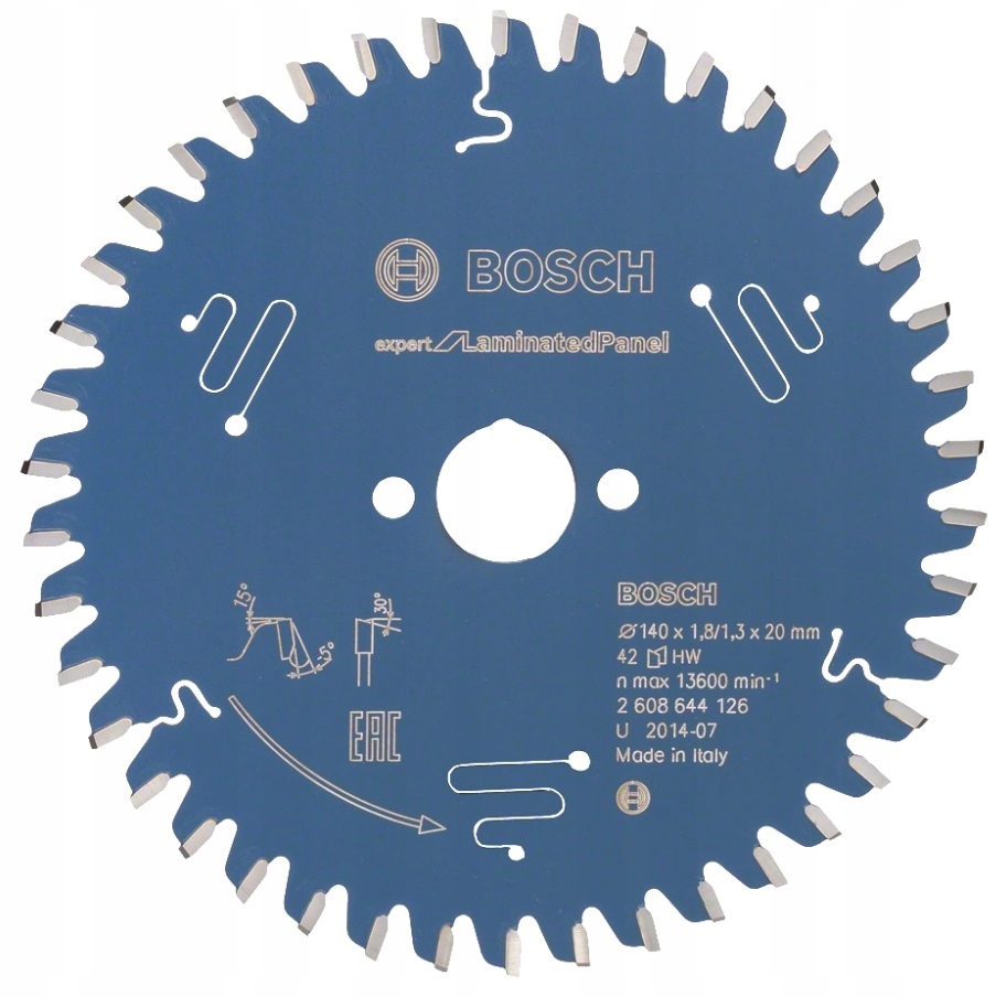 BOSCH TARCZA PIŁA 140 mm DO PŁYT LAMINATU