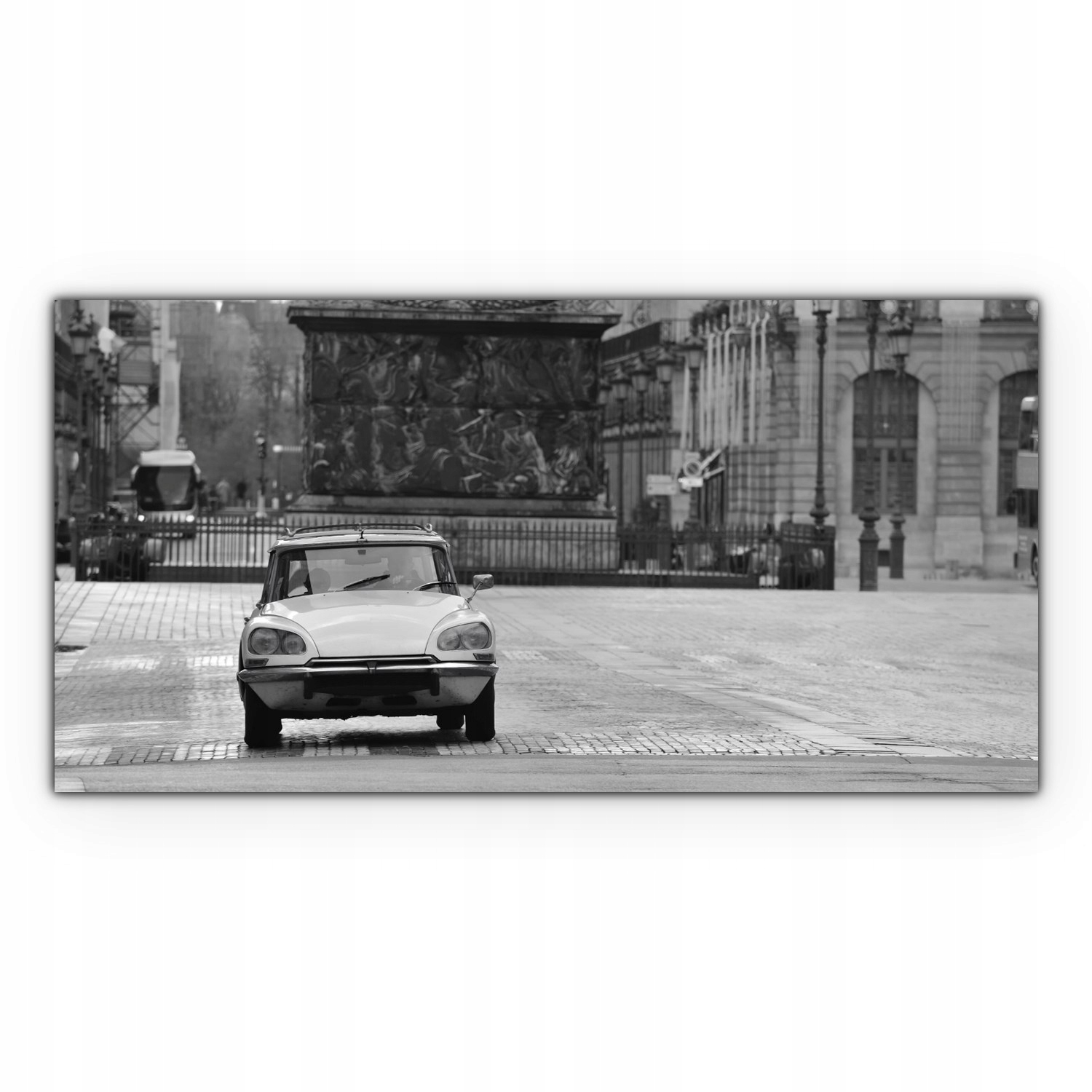 

Obraz na płótnie do salonu 100x50 Paryż Retro Auto