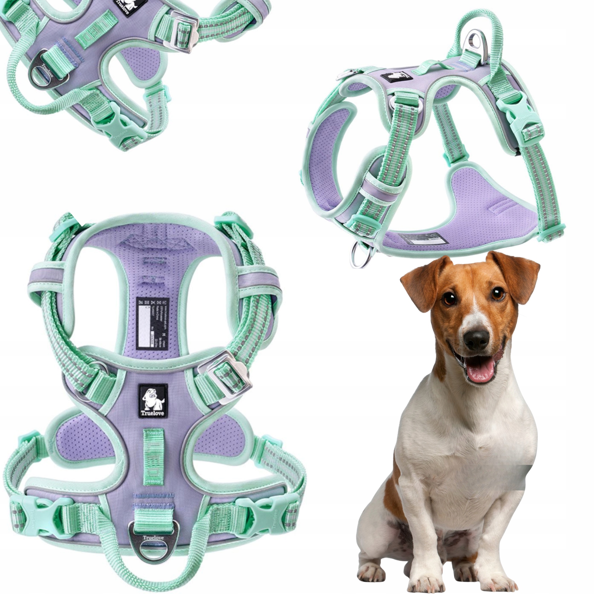 Szelki Dla Psa Easywalk Truelove Front Line Premium Cordura Liliowe S