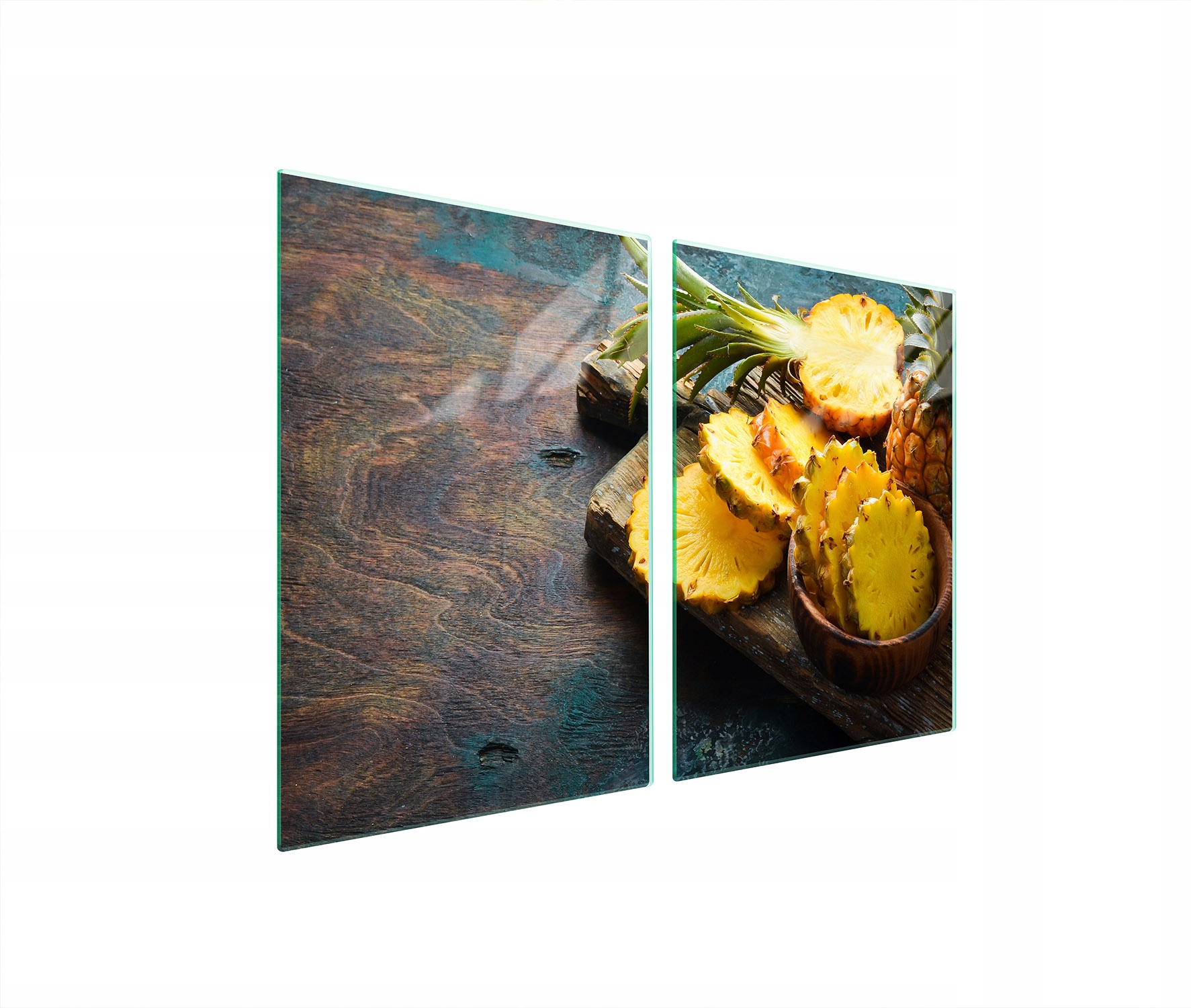 Ochranná Skleněná Deska Do Kuchyně 2x45x52 Ananas Tvrzené Sklo