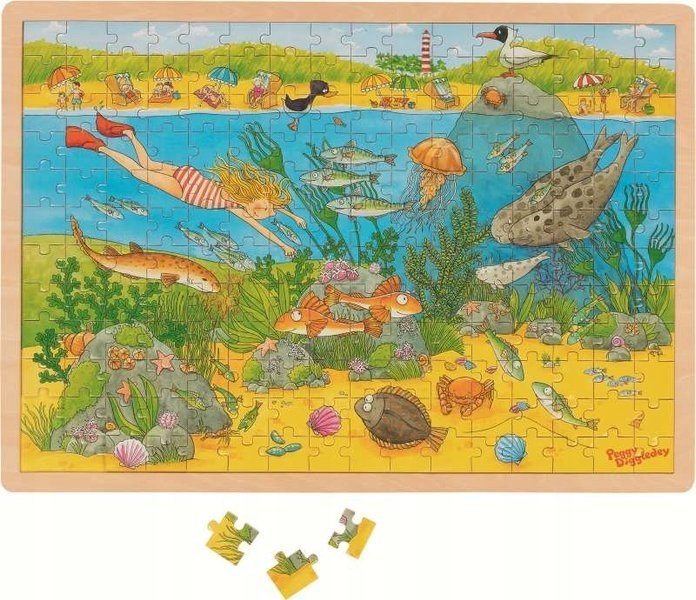 

Drewniane puzzle Podwodny świat i ekologia Goki