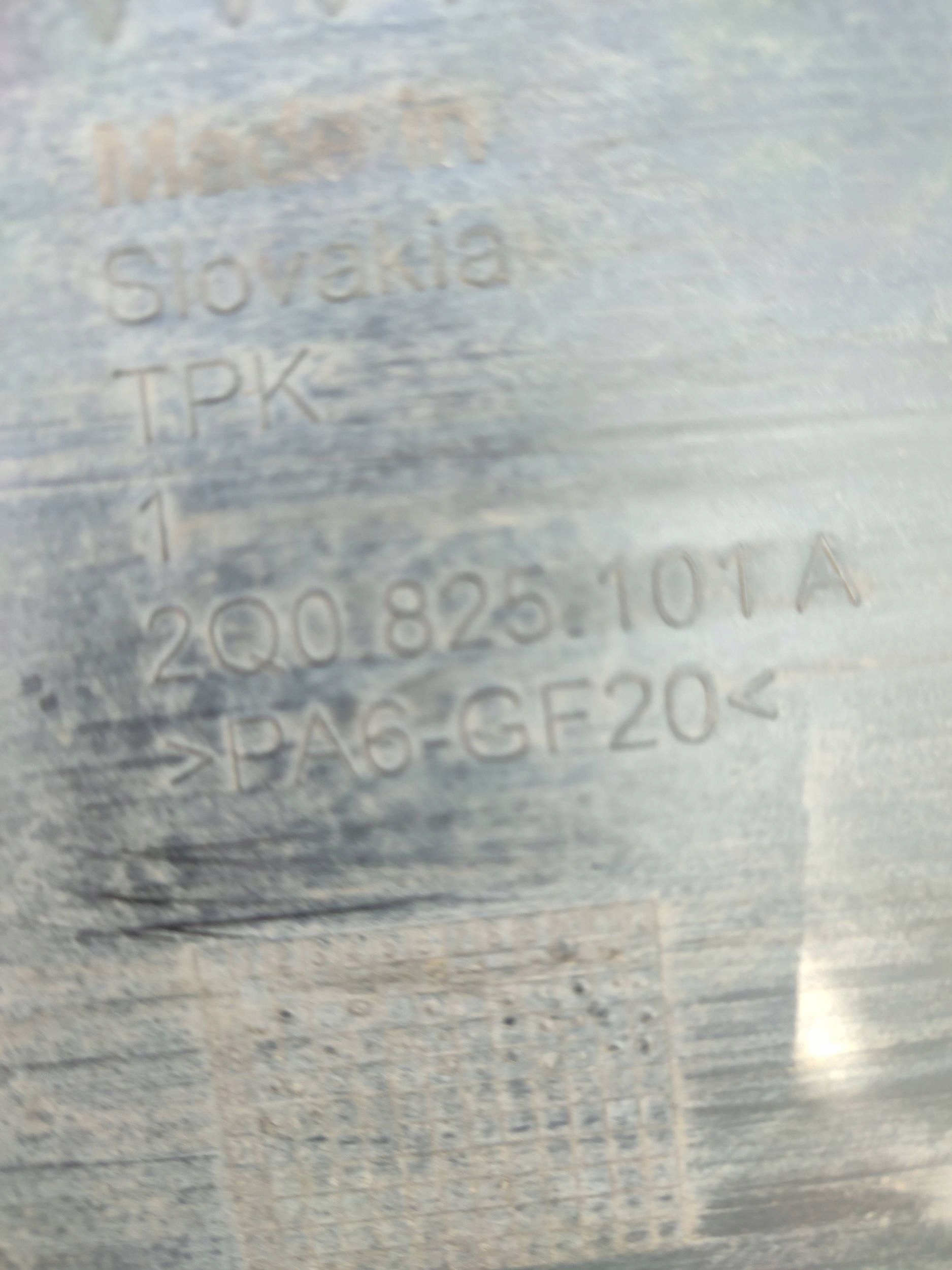 Skoda Scala 2020 rear part side left cover rear chassis