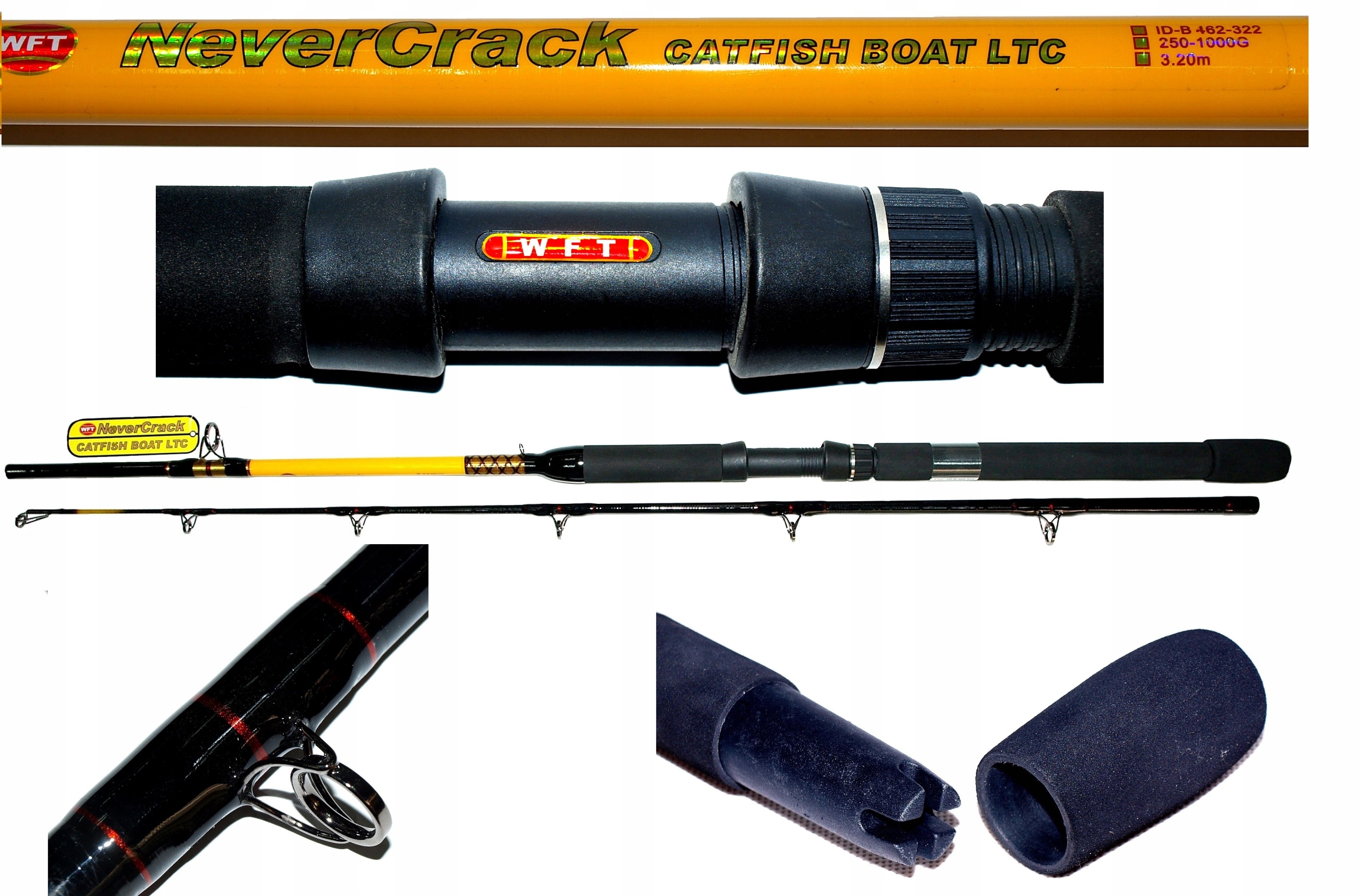 Never Crack Wft 250-1000g wędka sum, dorsz, 3,2m