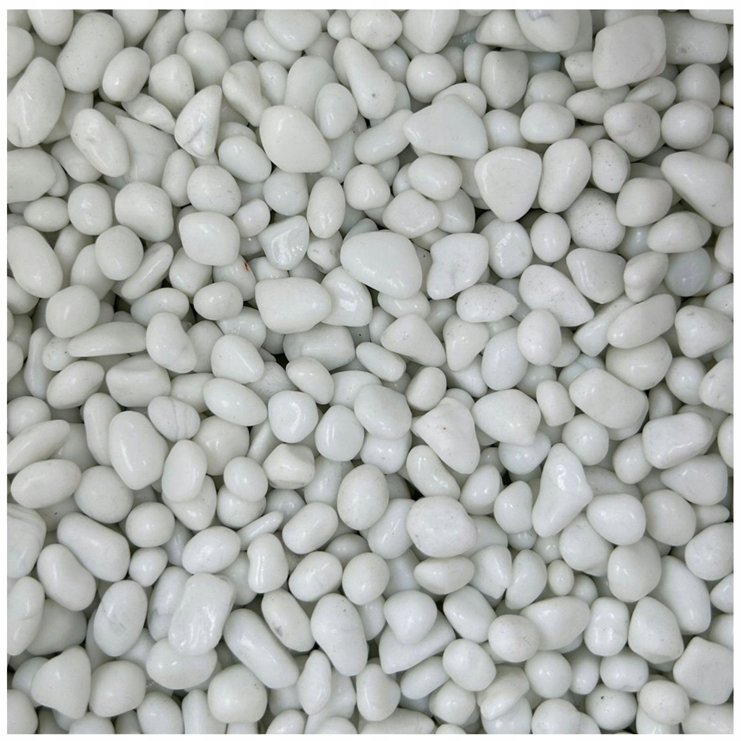 Levně Kamínky Do Akvária Štěrk Akvaristika Bílé Kameny 6-9 MM Terárium 1 Kg