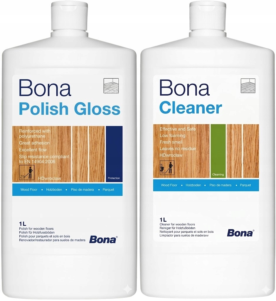 Sada Bona Cleaner 1L pasta Bona Polish Gloss 1L