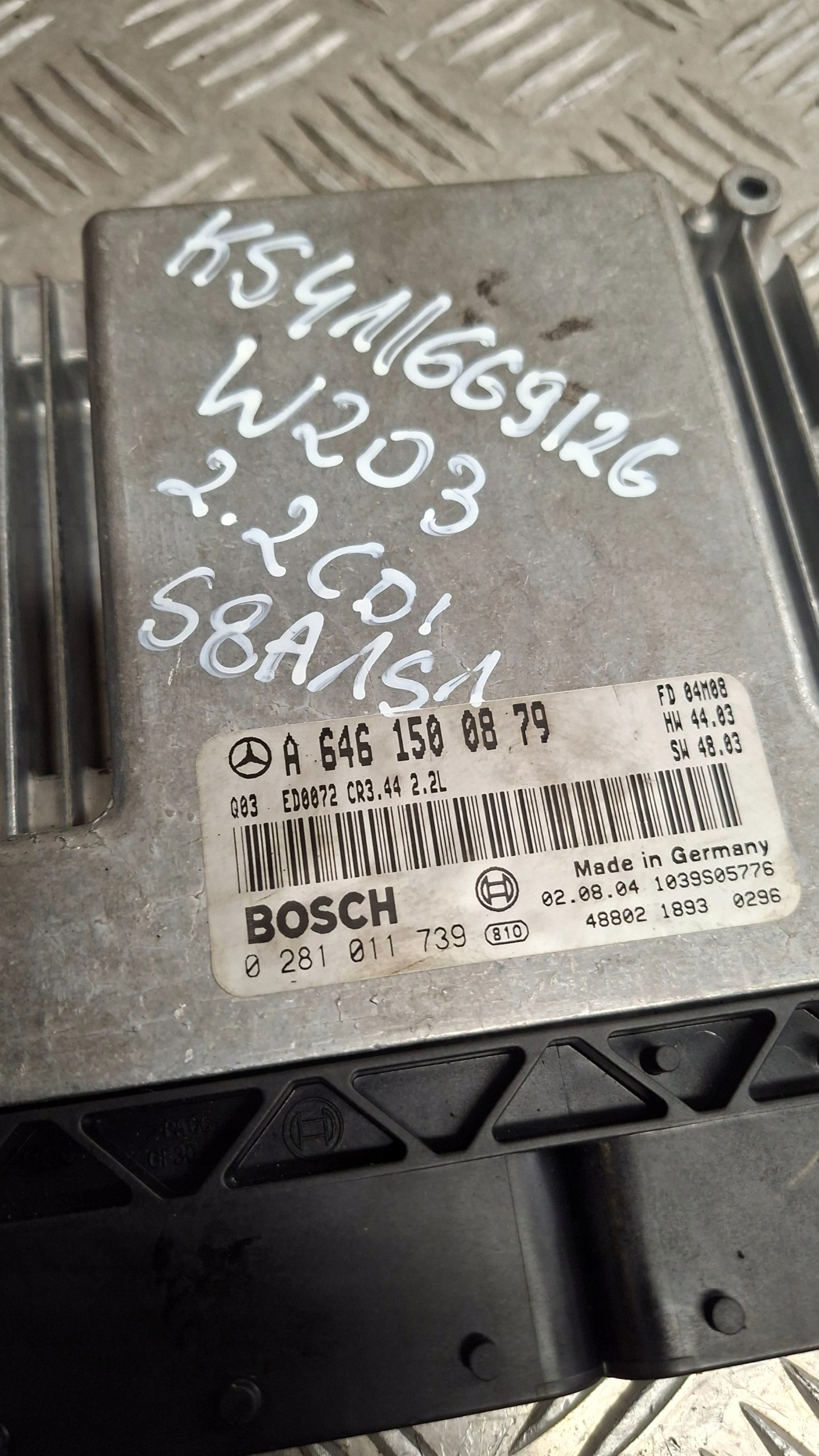 control unit of the engine MERCEDES W203 2.2CDI