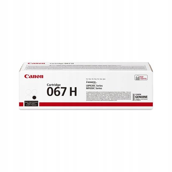 Originální černý toner Canon i-SENSYS LBP630C, řada MF650C (CRG067H, Crg-)