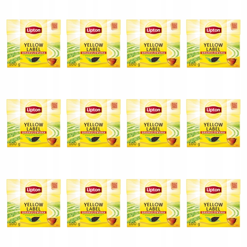 Lipton Yellow Label Čaj Černý Granulovaný 100 G X12
