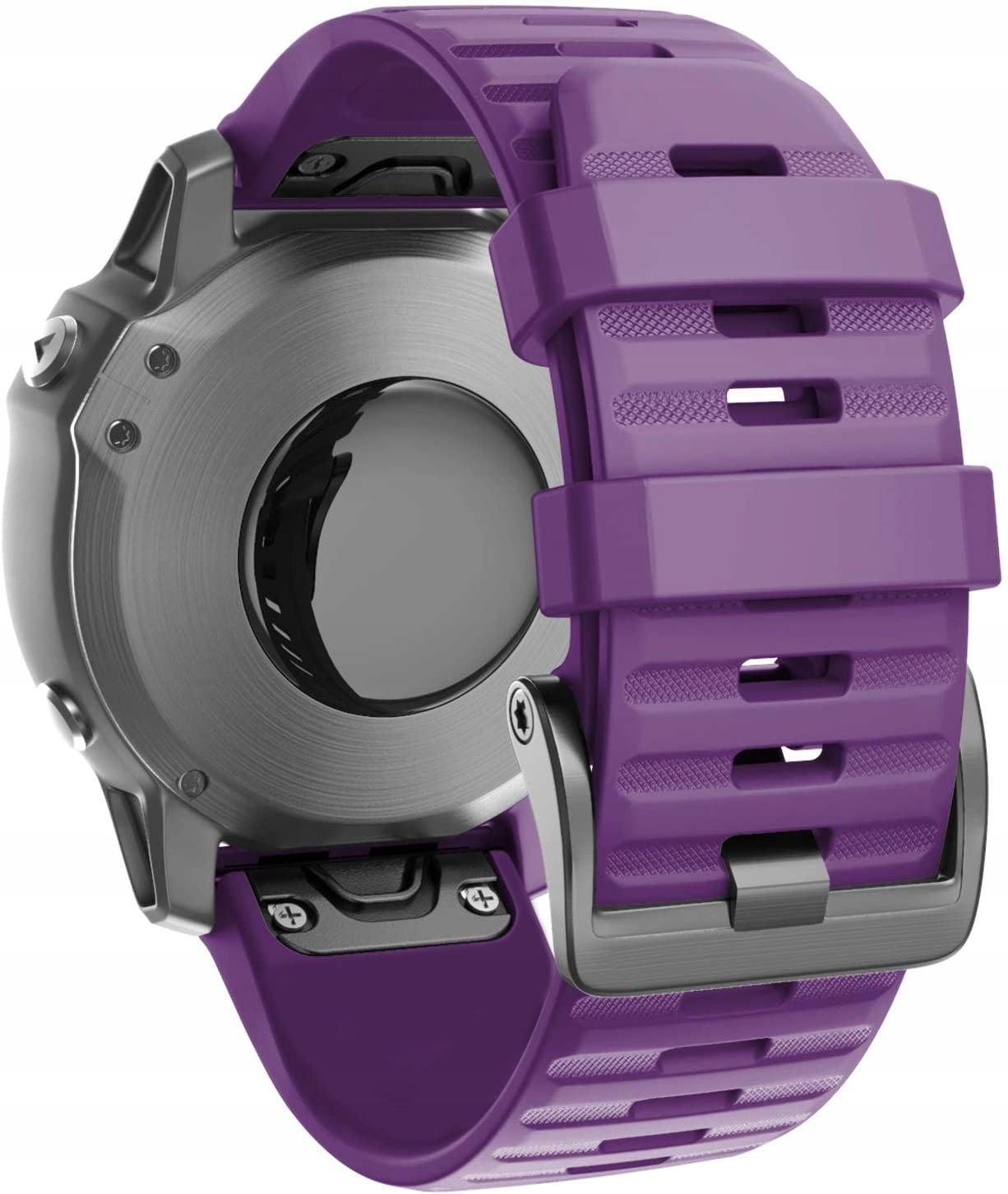Fioletowy Silikonowy Pasek Garmin Fenix 5X (Tech-Band)