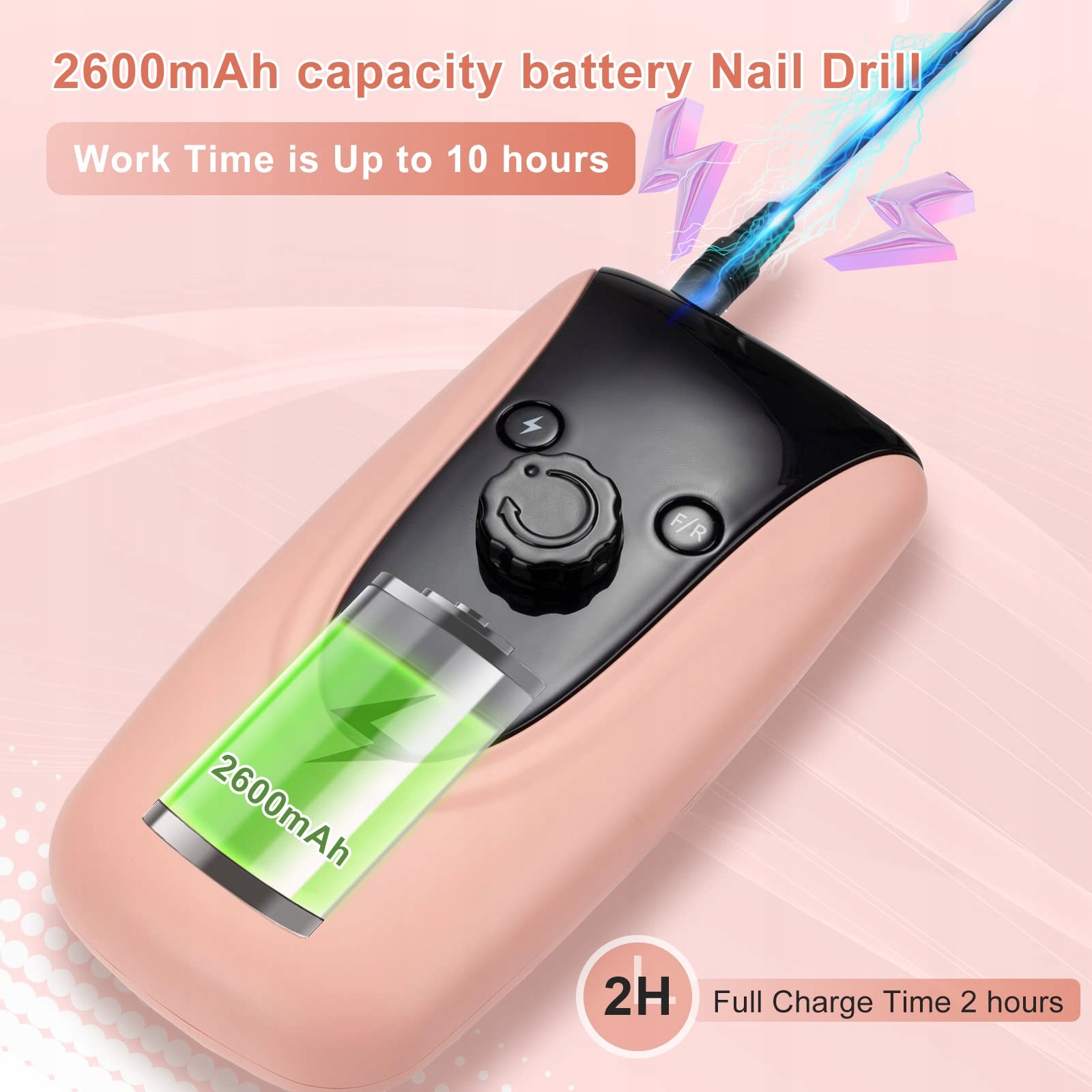 MADENIA Profesjonalna Frezarka Do Paznokci 35000 RPM Zestaw Manicure — miniatura 2