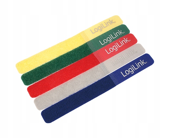 Opaski kablowe wielokolorowe LogiLink KAB0008 - Zestaw 5 szt.