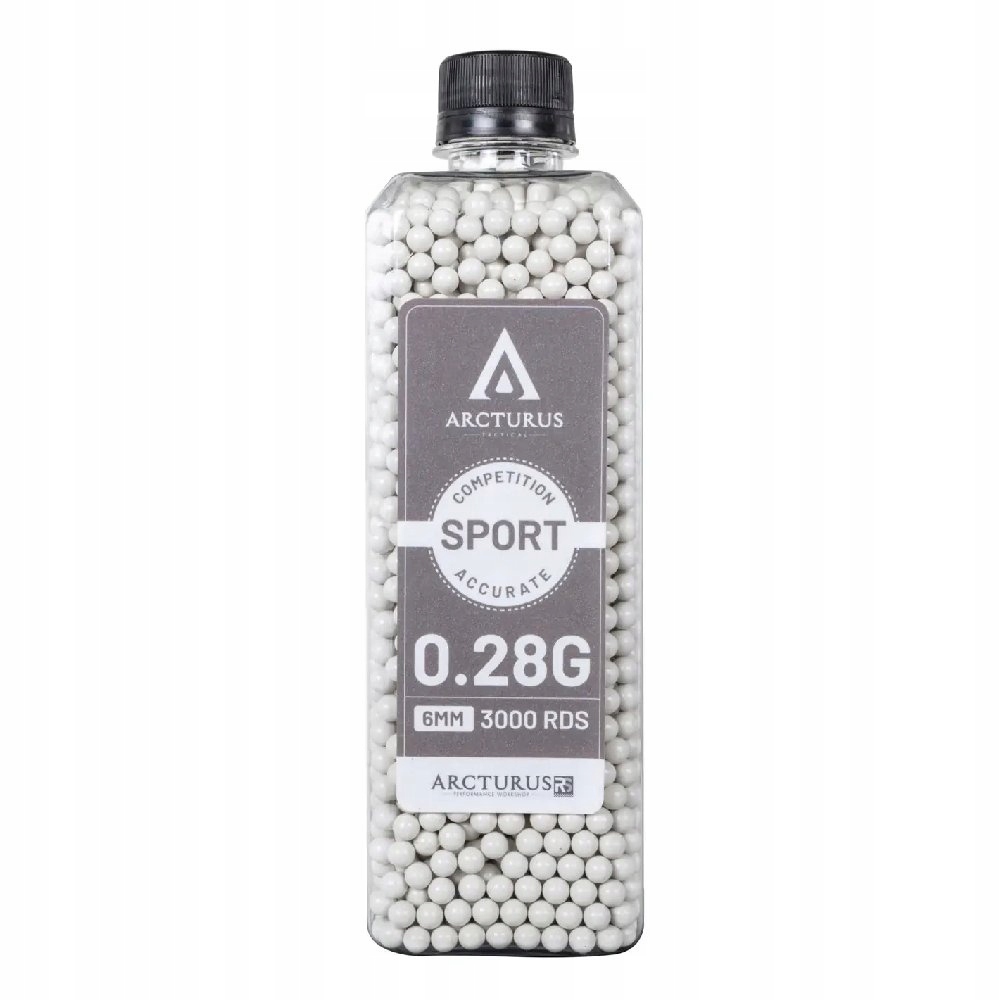 Kulki Asg Arcturus Rs Sport Match 0,28g 3000szt Precyzyjne Bb 6mm Butelka