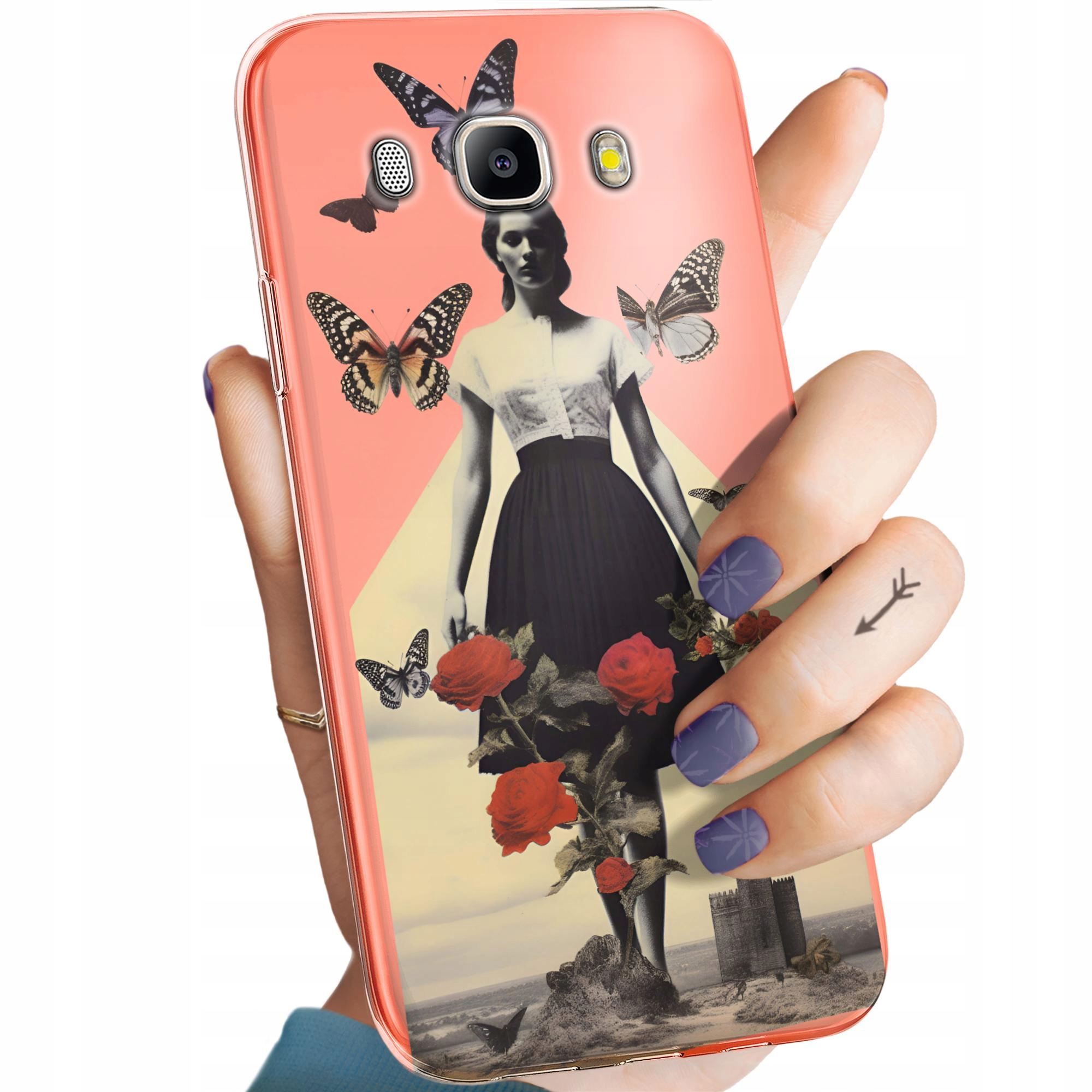 Etui Do Samsung J5 2017 J530 Collage Retro Vintage Obudowa Pokrowiec