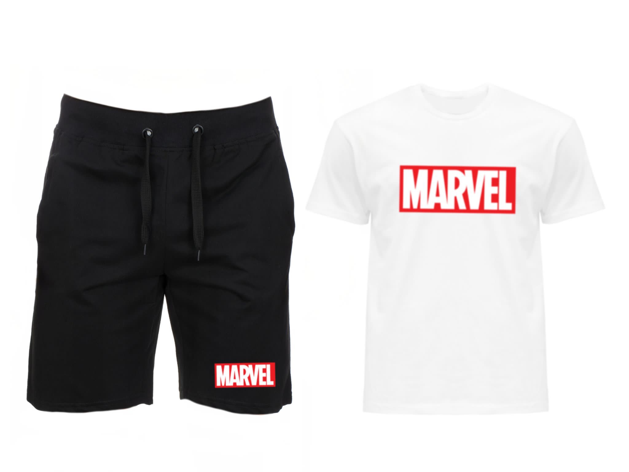 Komplet Tričko Kraťasy Marvel Pánské XXL