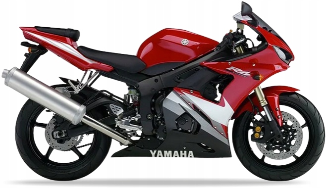 Samolepky Na Motocykl Juula Pro Yamaha Yzf R6 2005 Červené RJ09