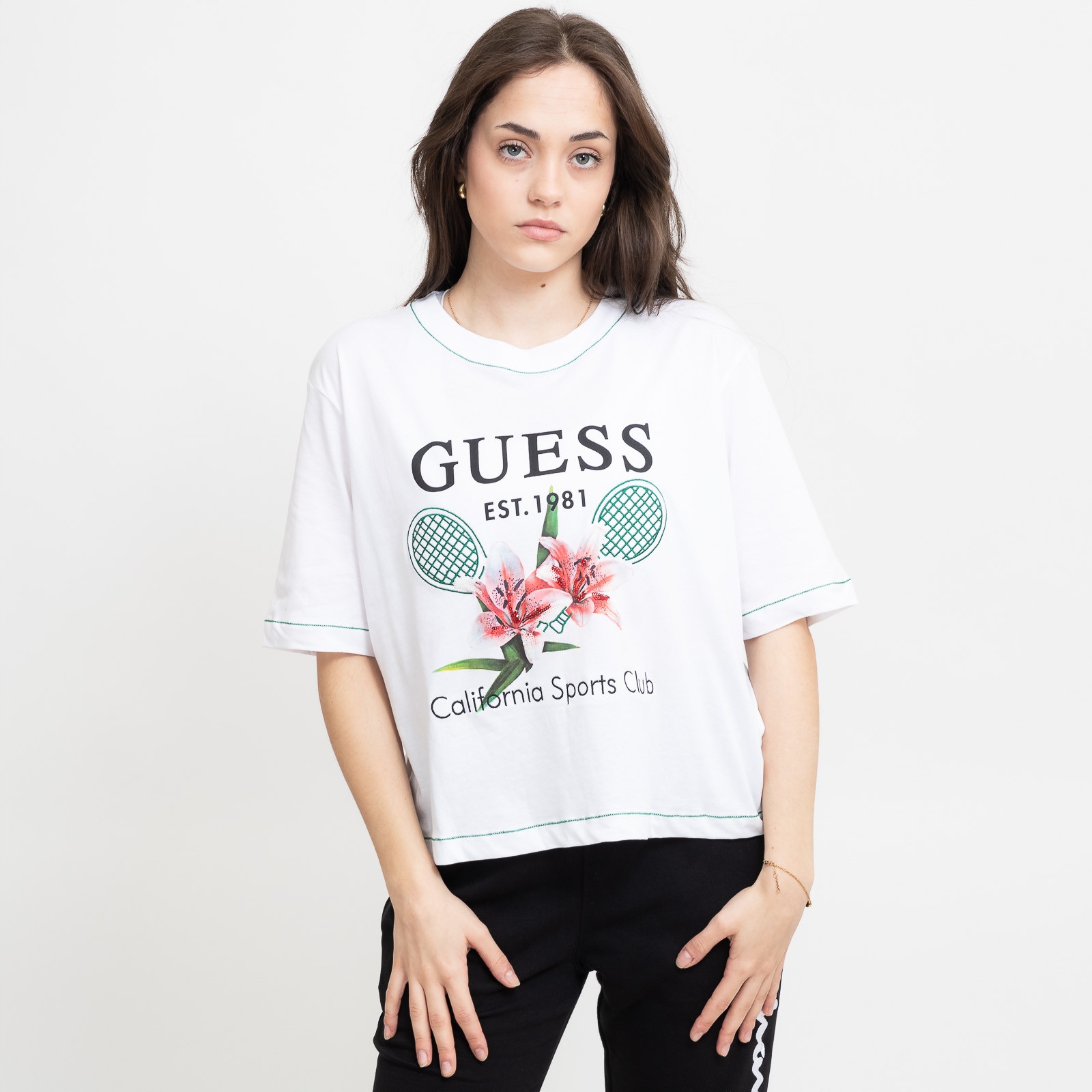 Dámské triko Guess zoey boxy t-shirt