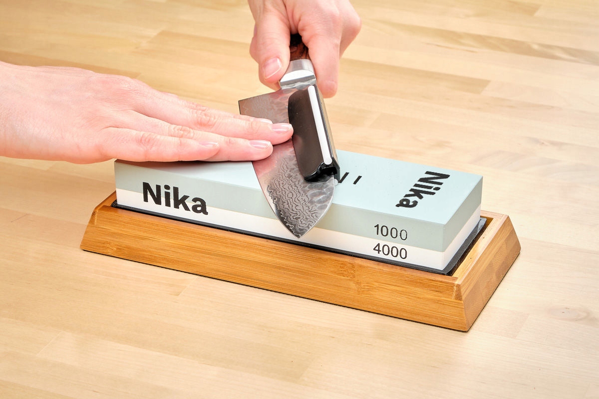 NIKA 1000/4000 Zest Kamień d Ostrzenia Ostrzałka Model HD1040set