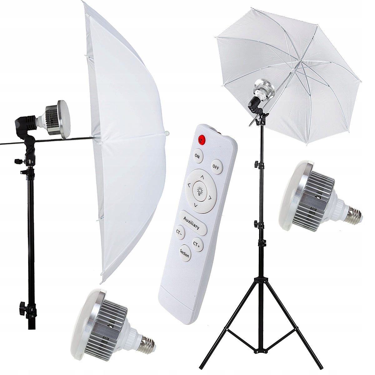 2x Lampa 84 cm Žárovka 100 W Regulace 3600K-6200K