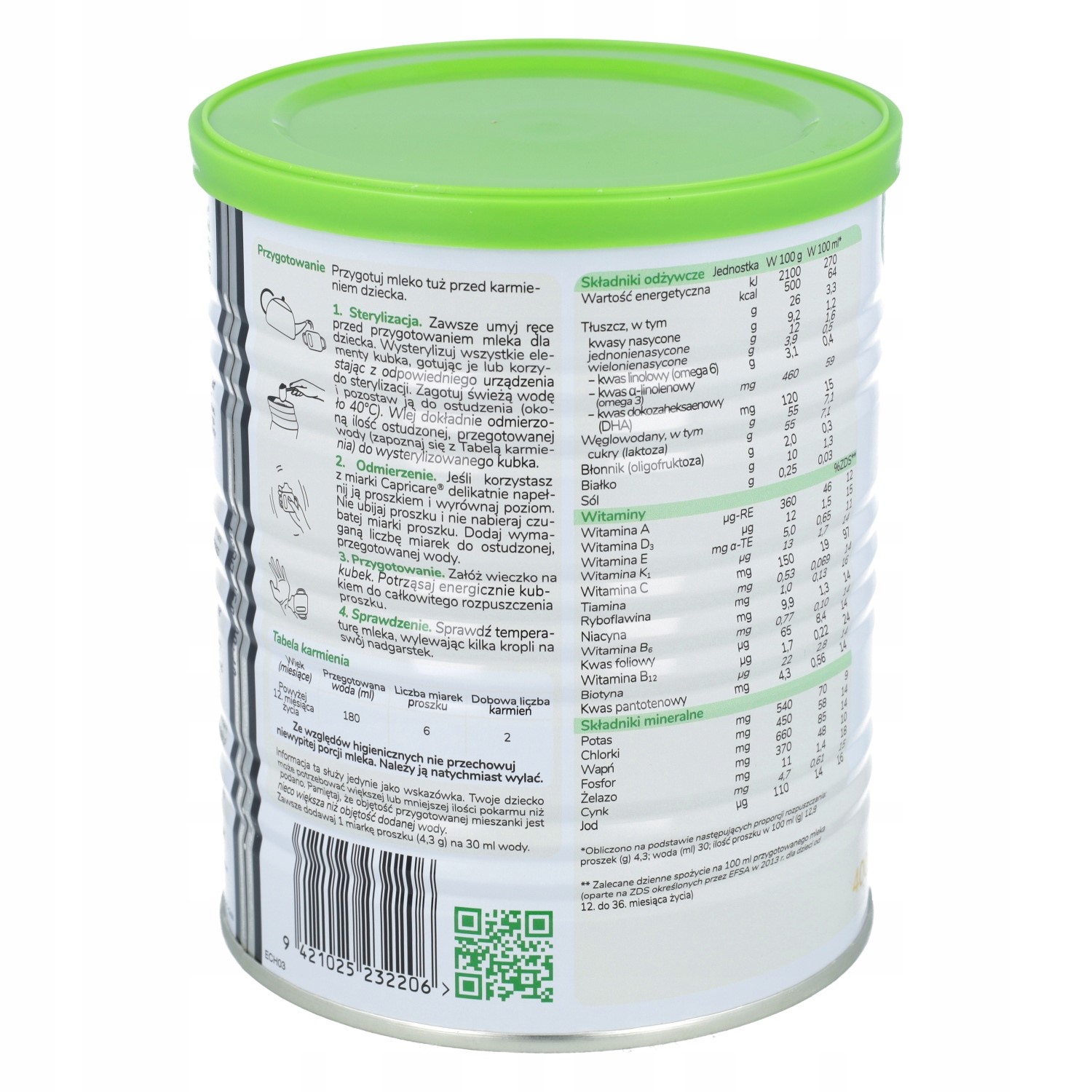 CAPRICARE 3 Mleko następne na mleku kozim 400 g Wyrób medyczny nie