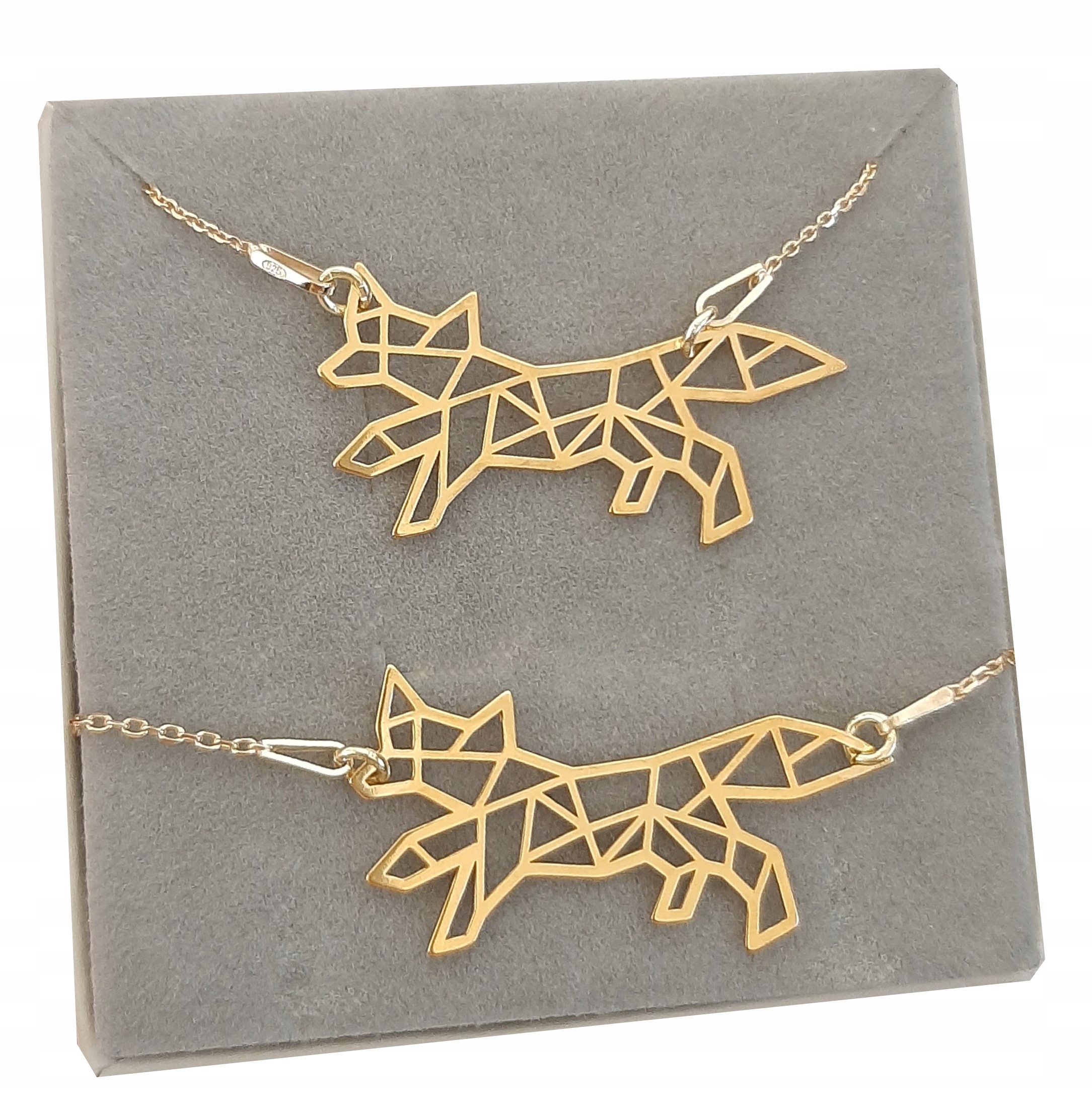 Sada liška Origami Celebrita stříbro 925