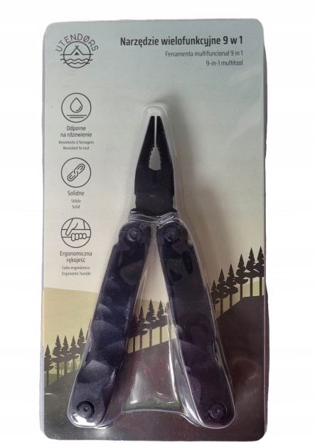 Narzędzie wielofunkcyjne multitool survival 9w1 Utendors